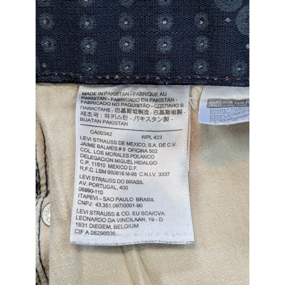 Levis 525 Perfect Waist Straight Leg Jeans Medium Wash Blue Size 4M W27 L32 - Picture 11 of 13